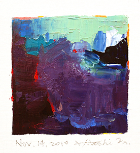 Hiroshi Matsumoto 9x9 abstract painting